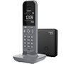 Gigaset Teléfono Inalámbrico CL390 Gris, con Pantalla de Alto Contraste, ECO DECT, Agenda 150 Contactos, Bloqueo de Llamadas, 4 Auriculares Ampliables, S30852-H2902-D203